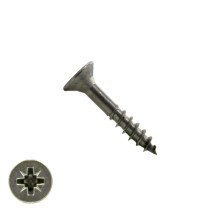 Spanplattenschrauben 4x25/18mm Edelstahl A2 Senkkopf POZI-2 500 Stück