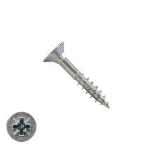 Spanplattenschrauben 4x30/18mm verzinkt Senkkopf POZI-2 200 Stück