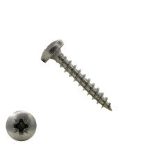 Spanplattenschrauben 4x30mm Edelstahl A2 Linsenkopf POZI-2 500 Stück