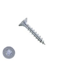 Spanplattenschrauben 4x30mm verzinkt Senkkopf TORX-20 200 Stück