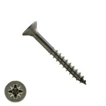 Spanplattenschrauben 4x35/24mm Edelstahl A2 Senkkopf POZI-2 500 Stück
