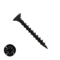 Spanplattenschrauben 4x40mm Schwarz verzinkt Senkkopf POZI-2 200 Stück