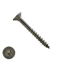 Spanplattenschrauben 4x50/30mm Edelstahl A2 Senkkopf TORX-20 1000 Stück