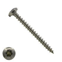 Spanplattenschrauben 4x50mm Edelstahl A2 Linsenkopf TORX 200 Stück