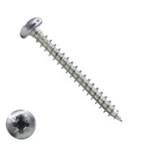 Spanplattenschrauben 4x50mm verzinkt Linsenkopf POZI-2 200 Stück