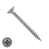 Spanplattenschrauben 4x60/36mm verzinkt Senkkopf POZI-2 200 Stück