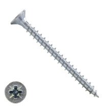Spanplattenschrauben 4x70mm verzinkt Senkkopf POZI-2 200 Stück