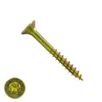 Spanplattenschrauben 5x45/30mm gelb verzinkt Senkkopf TORX-25 200 Stück