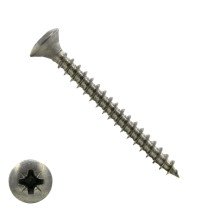 Spanplattenschrauben 5x50mm Edelstahl A2 Linsensenkkopf POZI-2 200 Stück