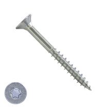 Spanplattenschrauben 5x60/36mm verzinkt Senkkopf TORX-25 200 Stück