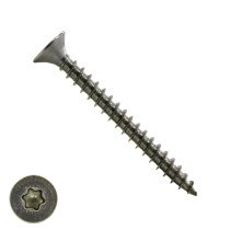Spanplattenschrauben 5x60mm Edelstahl A2 Senkkopf TORX-25 100 Stück