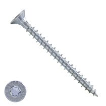 Spanplattenschrauben 5x70mm verzinkt Senkkopf TORX-25 200 Stück