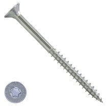 Spanplattenschrauben 6x140/70mm verzinkt Senkkopf TORX-30 100 Stück