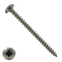 Spanplattenschrauben 6x70mm Edelstahl A2 Linsenkopf POZI-3 100 Stück