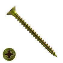 Spanplattenschrauben 6x80mm gelb verzinkt Senkkopf POZI 200 Stück