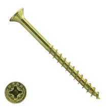 Spax Spanplattenschrauben 5x70mm Teilgewinde gelb verzinkt Senkkopf POZI 100 Stück