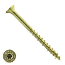 Spax Spanplattenschrauben 6x80mm Teilgewinde gelb verzinkt Senkkopf TORX 100 Stück