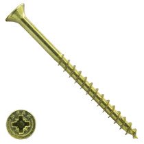 Spax Spanplattenschrauben 6x90mm Teilgewinde gelb verzinkt Senkkopf POZI 100 Stück