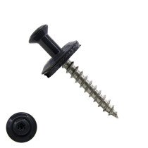 Spenglerschrauben 4,5x35mm Edelstahl A2 RAL7016 Anthrazitgrau  TORX-20 200 Stück