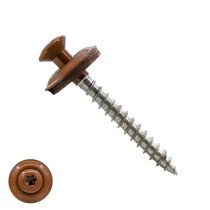 Spenglerschrauben 4,5x45mm Edelstahl A2 RAL8004 Kupferbraun Liseko TORX-20 200 Stück