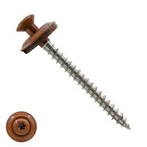 Spenglerschrauben 4,5x80mm Edelstahl A2 RAL8004 Kupferbraun Liseko TORX-20 200 Stück