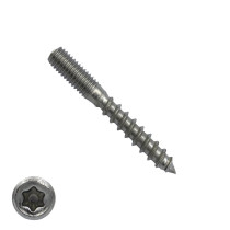 Stockschrauben M8x60mm TORX-25 Edelstahl A2 100 Stück