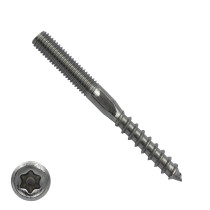 Stockschrauben M8x80mm TORX-25 Edelstahl A2 100 Stück