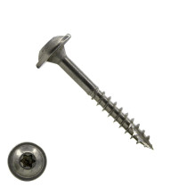 Tellerkopf Holzbauschrauben 5x40/24mm Edelstahl A2 Tellerkopf TORX-25 200 Stück
