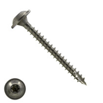 Tellerkopf Holzbauschrauben 8x50mm Edelstahl A2 Tellerkopf TORX-40 100 Stück