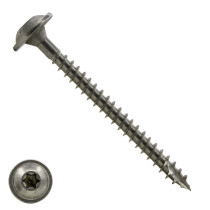 Tellerkopf Holzbauschrauben 8x80/72mm Edelstahl A2 Tellerkopf TORX-40 100 Stück