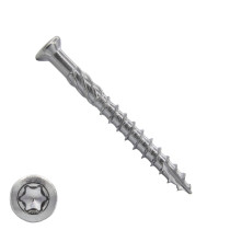 Terrassenschrauben 5x60mm Edelstahl C1 Fräskopf TORX 100 Stück