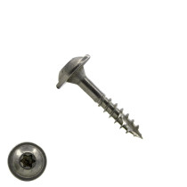 Tellerkopf Holzbauschrauben 4x25/18mm Edelstahl A2 Tellerkopf TORX-20 200 Stück