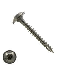 Tellerkopf Holzbauschrauben 8x40mm Edelstahl A2 Tellerkopf TORX-40 100 Stück