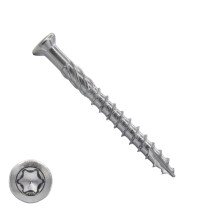 Terrassenschrauben 5x60mm Edelstahl C1 Fräskopf TORX 100 Stück