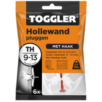 Toggler Hohlraumdübel mit Haken TH 9-13mm 6 Stück