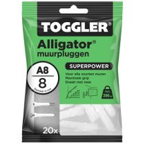 Toggler Alligator Dübel A8 20 Stück