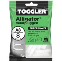 Toggler Alligator Dübel A8 6 Stück