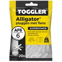 Toggler Alligator Dübel mit Kragen AF6 20 Stück