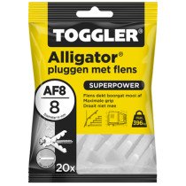 Toggler Alligator Dübel mit Kragen AF8 20 Stück