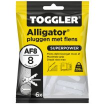 Toggler Alligator Dübel mit Kragen AF8 6 Stück
