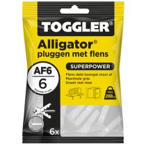 Toggler Alligator Dübel mit Kragen AF 6 Stück