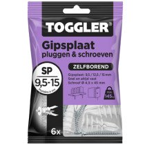 Toggler Gipsplattendübel mit Schrauben SP 6 Stück