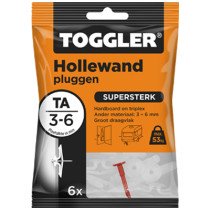 Toggler Hohlraumdübel TA 3-6mm 6 Stück