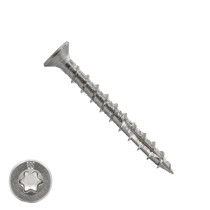 Woodies Beschlagschrauben Senkkopf kop Edelstahl C1 / 410 TORX-20 4x40mm 200 Stück
