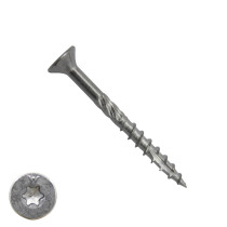 Woodies Holzbauschrauben Edelstahl A2 TORX-20 Senkkopf 4x40/24mm Teilgewinde 200 Stück