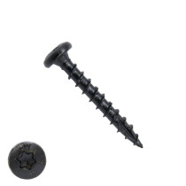 Woodies Zylinderkopfschrauben Blackline TORX-20 4x40mm 200 Stück 