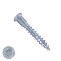 Woodies Ankerschrauben verzinkt TORX-20 cilinderkop 5x40/34mm Teilgewinde 200 Stück