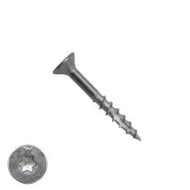 Woodies Holzbauschrauben Edelstahl A2 TORX-20 Senkkopf 4x30/18mm Teilgewinde 200 Stück
