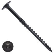 Woodies Tellerkopf Holzbauschrauben Blackline Shield TORX-40 8x100/50mm Teilgewinde 50 Stück