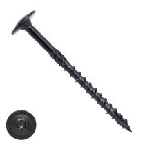 Woodies Tellerkopf Holzbauschrauben Blackline Shield TORX-40 8x80/50mm Teilgewinde 50 Stück
